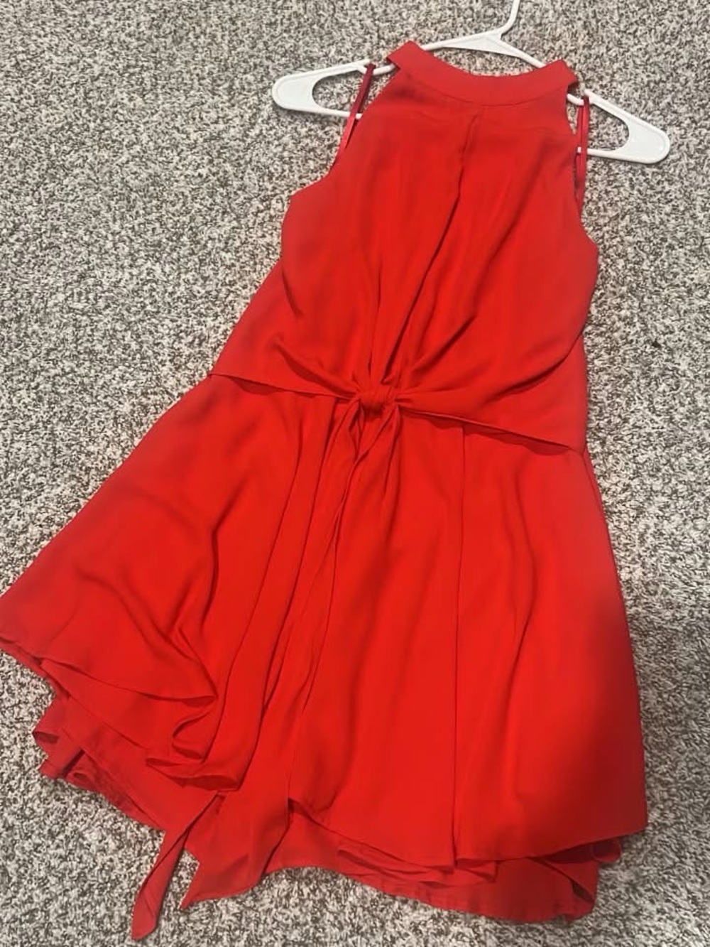 She + Sky Red Romper